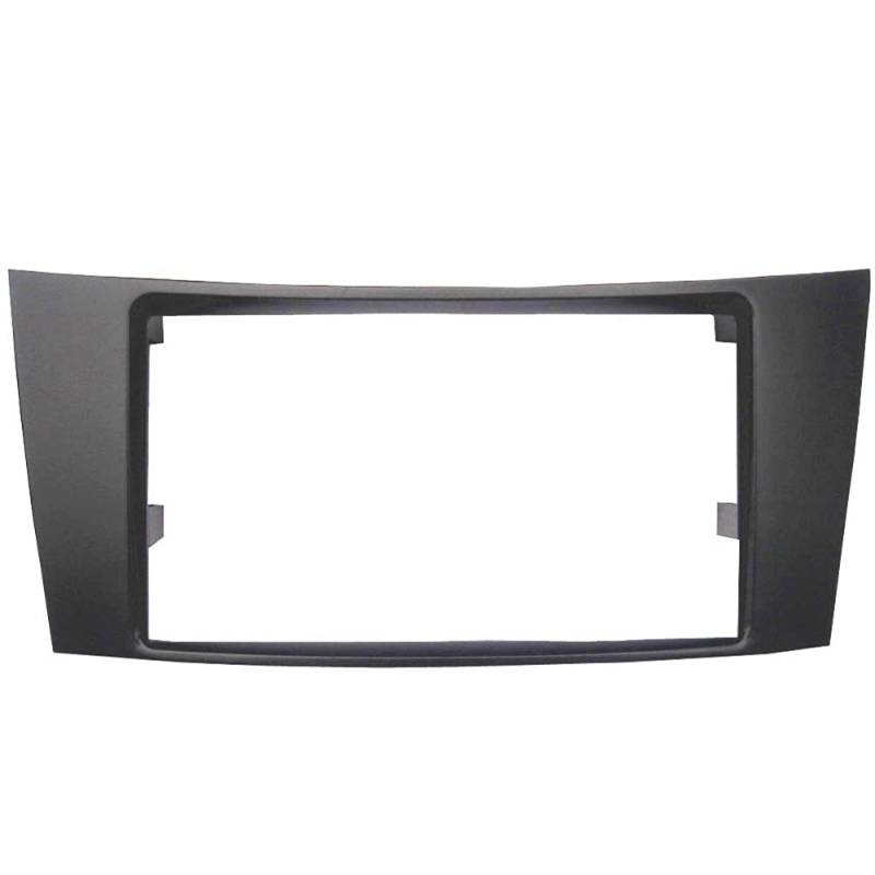 Radioblende,Car Radio Fascia Doppelte Din Fascia Fit Passend für Benz E Klasse W211 Radio DVD Stereo-Panel Dash Montage REFIT Installieren Sie Das Trimmkasten-Gesichtsrahmen CD Lüne(Fascia) von SJHFKDK