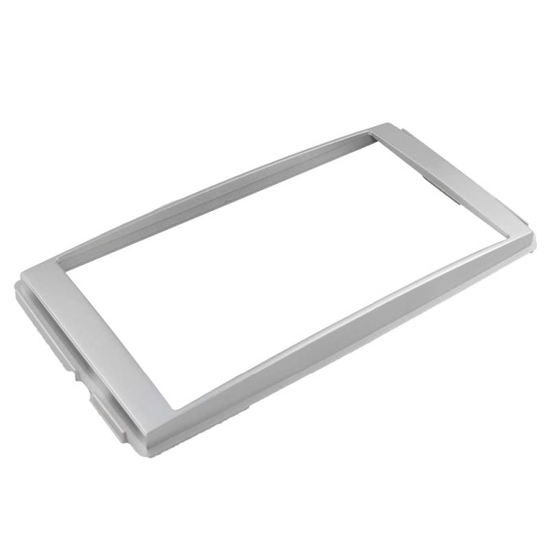 Radioblende,Car Radio Fascia Doppelter DIN-Stereo-Panel-Fit Passend für Hyundai Santa Fe 2006-2012 Fascia Radio DVD Strichmontage Installation Trim Kit Gesichtsrahmen von SJHFKDK