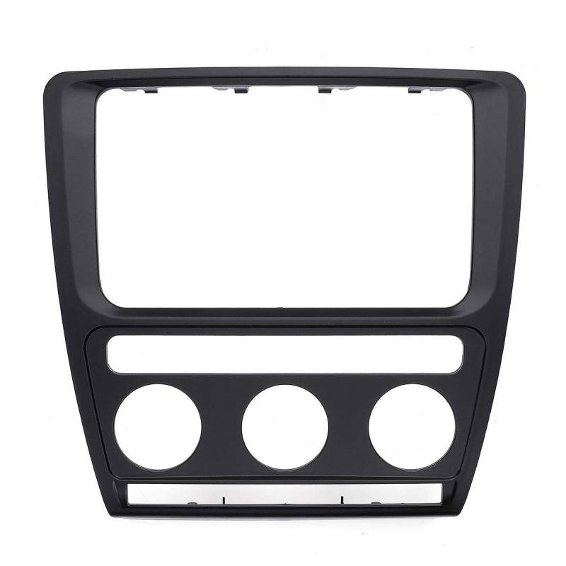 Radioblende,Car Radio Fascia Radio-Panel Dash Fascia Schildrahmen Passend Passend für Skoda Octavia (Automatic Aircon) 2004-2010 Car Stereo Refitting Rahmen Facia Trim von SJHFKDK