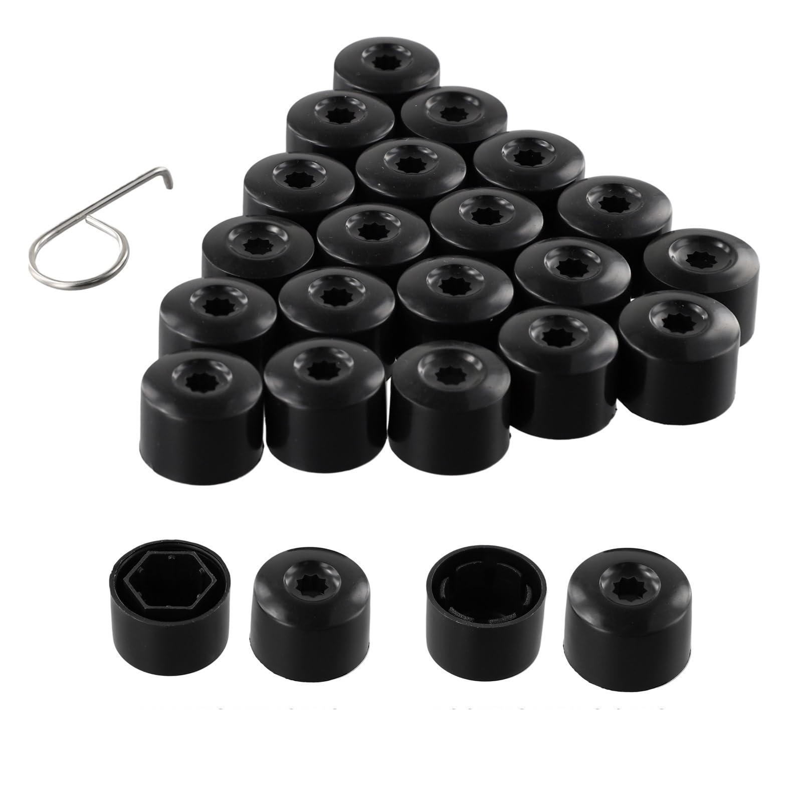 Radschraubenkappen,Radmutterkappen 20 Stücke 17mm Radmutter Bolzen Abdeckung Schwarze Kappe Radmutter Kappe Radschraubenkappen,Radmutterkappen 20 Stücke 17mm Radmutter Bolzen Abdeckung Schwarze Kappe Radmutter Kappe von SJHFKDK