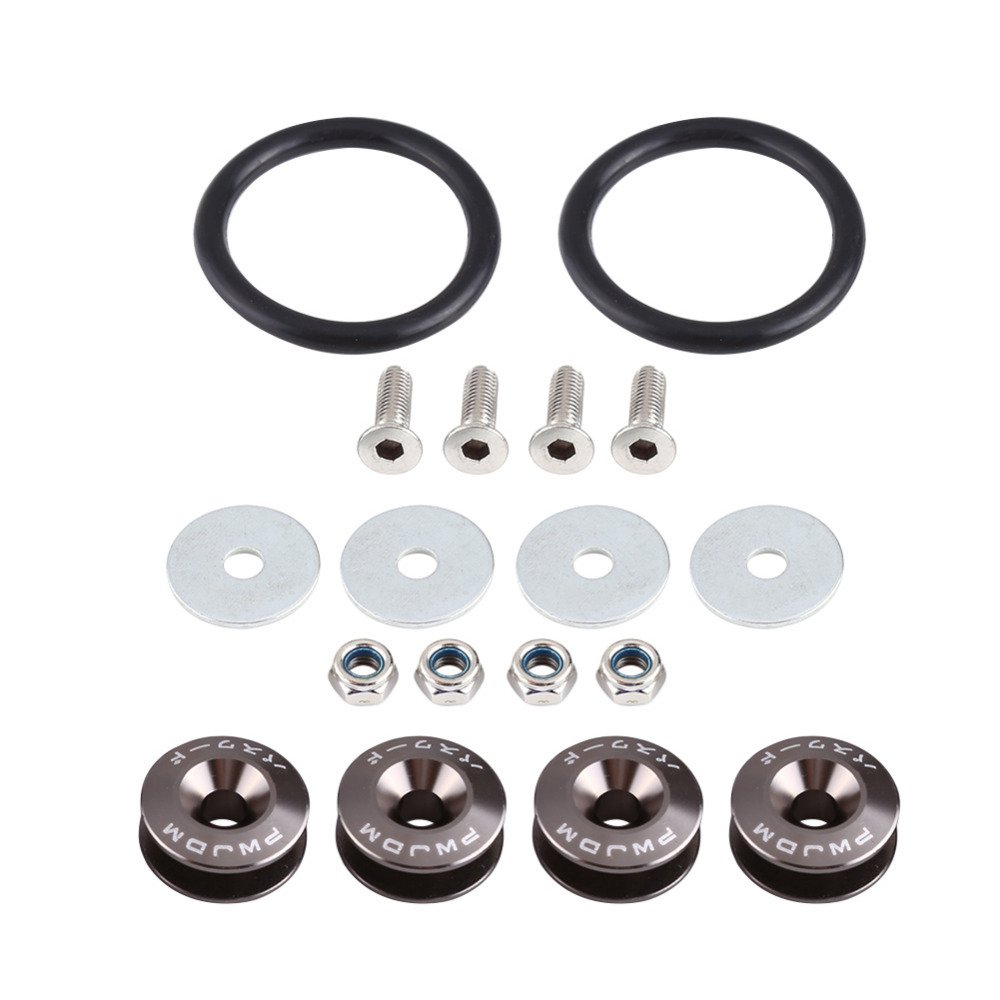 Unterlegscheiben 18x 8Color Car Fender-Stoßfänger-Schraubdichtungen KotflüGel Unterlegscheibe Schraube(1set Black) von SJHFKDK