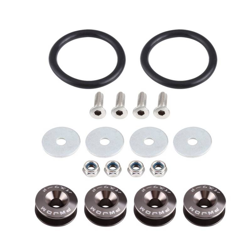 Unterlegscheiben 18x 8Color Car Fender-Stoßfänger-Schraubdichtungen KotflüGel Unterlegscheibe Schraube(1set Black) von SJHFKDK