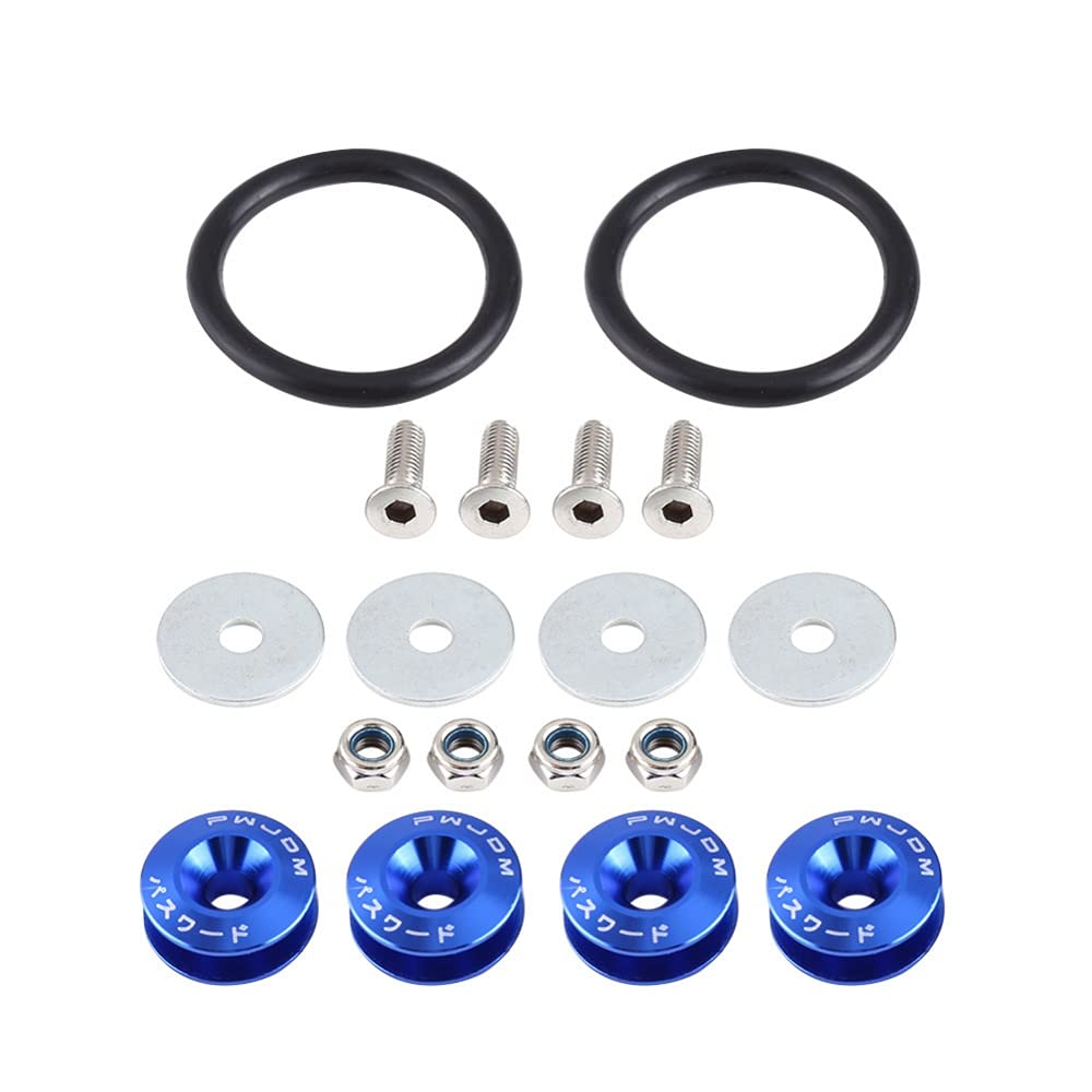 Unterlegscheiben 18x 8Color Car Fender-Stoßfänger-Schraubdichtungen KotflüGel Unterlegscheibe Schraube(1set Blue) von SJHFKDK