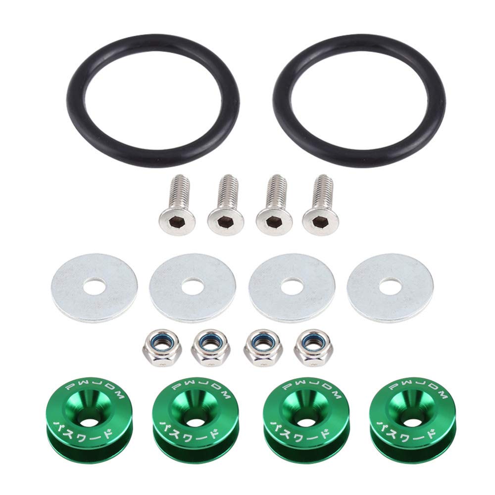 Unterlegscheiben 18x 8Color Car Fender-Stoßfänger-Schraubdichtungen KotflüGel Unterlegscheibe Schraube(1set Green) von SJHFKDK