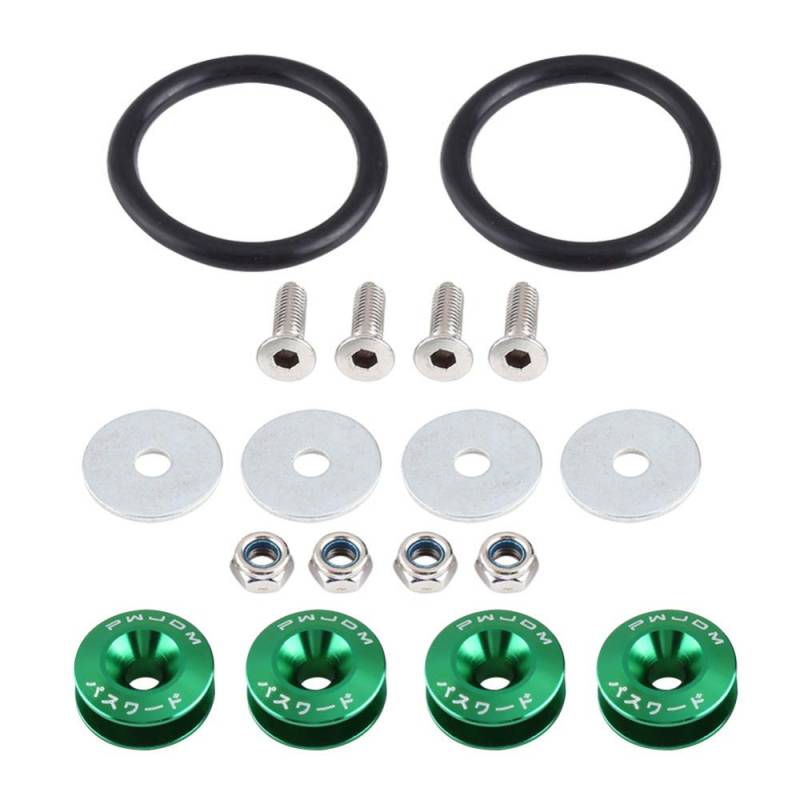 Unterlegscheiben 18x 8Color Car Fender-Stoßfänger-Schraubdichtungen KotflüGel Unterlegscheibe Schraube(1set Green) von SJHFKDK