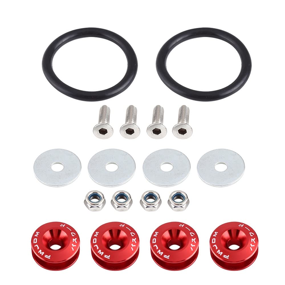 Unterlegscheiben 18x 8Color Car Fender-Stoßfänger-Schraubdichtungen KotflüGel Unterlegscheibe Schraube(1set red) von SJHFKDK