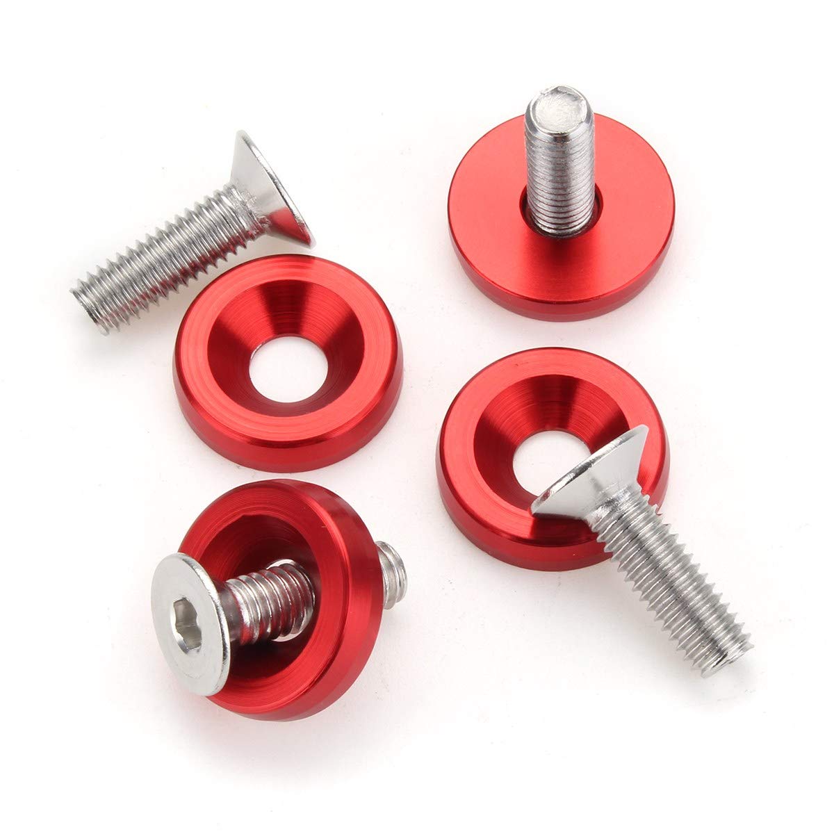 Unterlegscheiben M6 x 20mm rote hintere Billet Aluminium/Fender Stoßfänger Waschmaschine Bolzen Motor Dress Up Kits 20 stücke KotflüGel Unterlegscheibe Schraube Unterlegscheiben M6 x 20mm rote hintere Billet Aluminium/Fender Stoßfänger Waschmaschine Bolzen Motor Dress Up Kits 20 stücke KotflüGel Unterlegscheibe Schraube von SJHFKDK