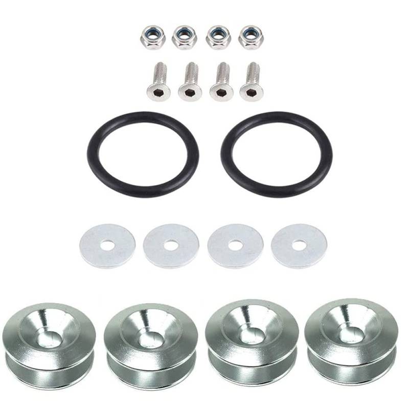 Unterlegscheiben Quick Release-Befestigungselemente Universal Auto Bumper Waschmaschine Fender Hatch Decks Teil Kit Goldene Front-Stoßfänger und Trunk-Hatch-Deckel KotflüGel Unterlegscheibe Schraube(S von SJHFKDK