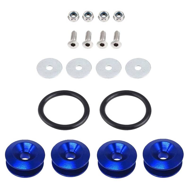 Unterlegscheiben Quick Release-Befestigungselemente Universal Auto Bumper Waschmaschine Fender Hatch Decks Teil Kit Goldene Front-Stoßfänger und Trunk-Hatch-Deckel KotflüGel Unterlegscheibe Schraube(B von SJHFKDK