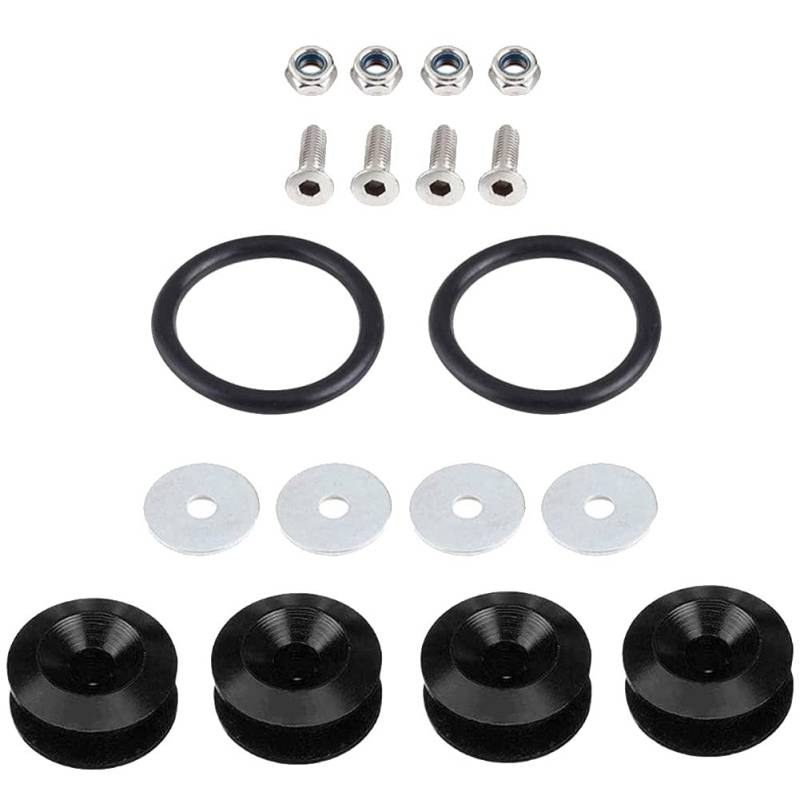 Unterlegscheiben Quick Release-Befestigungselemente Universal Auto Bumper Waschmaschine Fender Hatch Decks Teil Kit Goldene Front-Stoßfänger und Trunk-Hatch-Deckel KotflüGel Unterlegscheibe Schraube(B von SJHFKDK