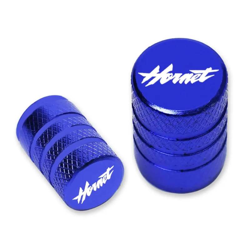 Ventilkappen für Alu-Reifen Für HON@&DA Hornet CB600F CB600 CB599 Goldwing Gl1800 Hornet 600 Motorrad Reifen Ventil Air Stem Abdeckung Kappe Stecker CNC Zubehör(Blue) von SJOIOOP