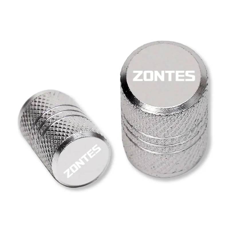 Ventilkappen für Alu-Reifen Für Zontes Shengshi 310R 310X 310V 310 t2 G1 125 U1 U 155 ZT 125 T310 350E 350D ZT250 Motorrad Zubehör Reifen Ventil Kappen(Silvery) von SJOIOOP