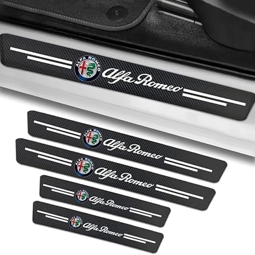 4 Stück Auto Einstiegsleisten Schutz, für Alfa Romeo 156 159 166 4C 8C Competizione Anti Scratch Türschweller Schutz Leisten Auto Türeinstiegsschutz Aufkleber Car Zubehör 4 Stück Auto Einstiegsleisten Schutz, für Alfa Romeo 156 159 166 4C 8C Competizione Anti Scratch Türschweller Schutz Leisten Auto Türeinstiegsschutz Aufkleber Car Zubehör von SJPJDGFC