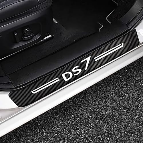 4 Stück Auto Einstiegsleisten Schutz, für Citroen DS3 DS4 DS5 DS6 DS7 Anti Scratch Türschweller Schutz Leisten Auto Türeinstiegsschutz Aufkleber Car Zubehör,E von SJPJDGFC
