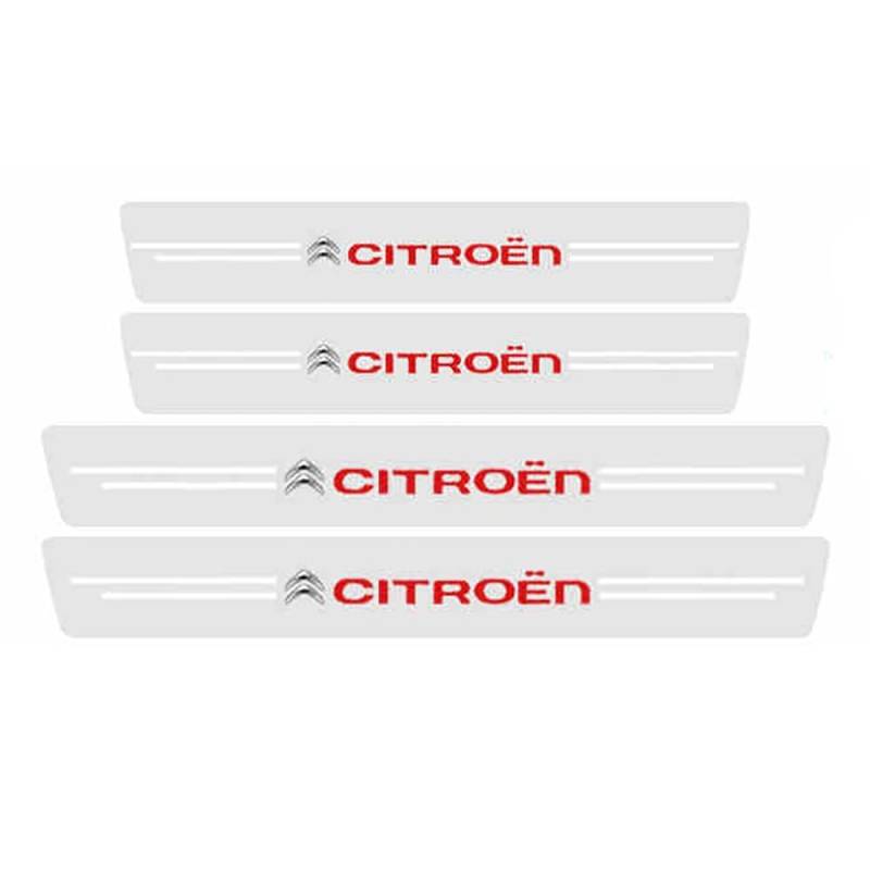 4 Stück Auto Einstiegsleisten Schutz, für Citroen SpaceTourer M 2016-2024 Anti Scratch Türschweller Schutz Leisten Auto Türeinstiegsschutz Aufkleber Car Zubehör,B von SJPJDGFC