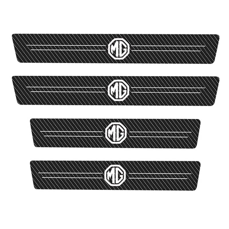 4 Stück Auto Einstiegsleisten Schutz, für MG HS MG3 MG5 MG6 MG7 ZS GS Anti Scratch Türschweller Schutz Leisten Auto Türeinstiegsschutz Aufkleber Car Zubehör von SJPJDGFC