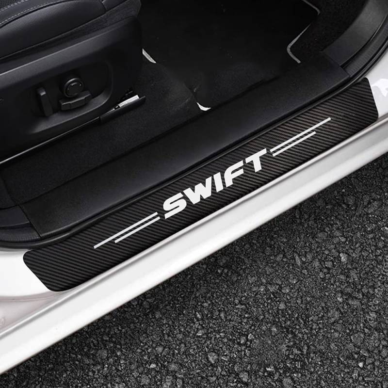 4 Stück Auto Einstiegsleisten Schutz, für Suzuki Swift 2022 2021-2014 Anti Scratch Türschweller Schutz Leisten Auto Türeinstiegsschutz Aufkleber Car Zubehör von SJPJDGFC