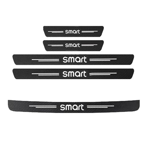 5 Stück Auto Einstiegsleisten Schutz, für Smart Fortwo Forfour 453 2015-2021 Anti Scratch Türschweller Schutz Leisten Auto Türeinstiegsschutz Aufkleber Car Zubehör von SJPJDGFC