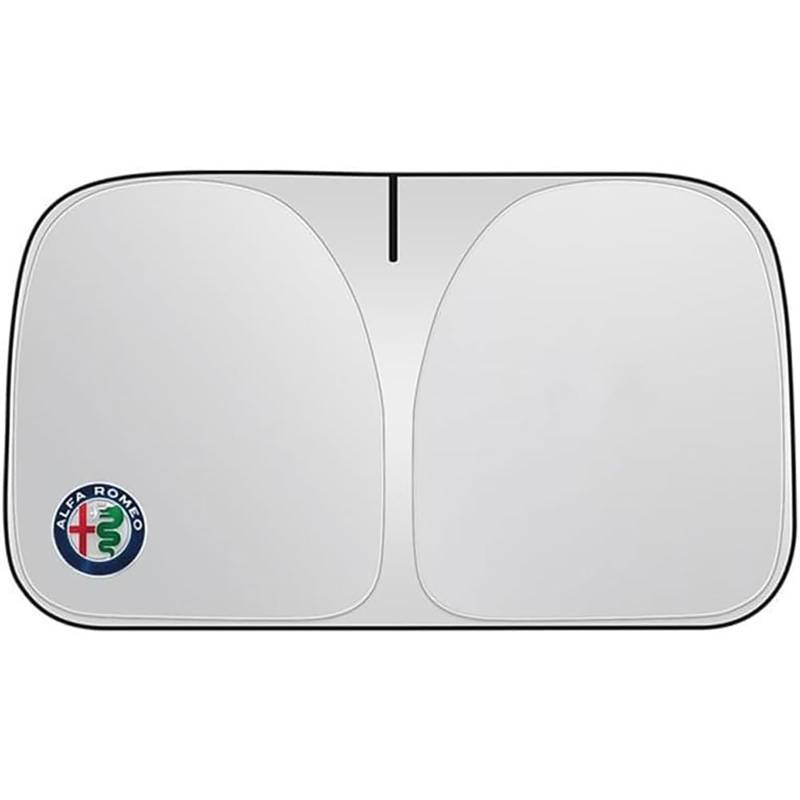 Front Windschutzscheibe Sonnenschutz, für Alfa Romeo Giulietta Giulia MiTo Auto Sonnenschutz Blockiert UV-Strahlen Windschutzscheibe Sonnenblende,M von SJPJDGFC