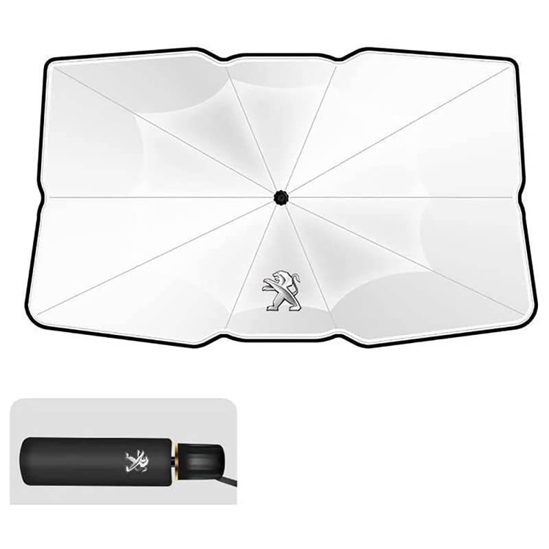 Front Windschutzscheibe Sonnenschutz, für Peugeot 2008 Auto Sonnenschutz Blockiert UV-Strahlen Windschutzscheibe Sonnenblende von SJPJDGFC
