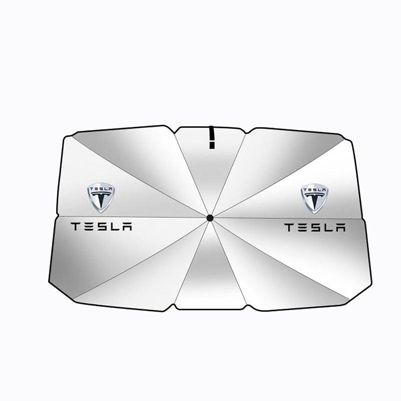 Front Windschutzscheibe Sonnenschutz, für Tesla 2019-2024 Model 3 Model Y Auto Sonnenschutz Blockiert UV-Strahlen Windschutzscheibe Sonnenblende von SJPJDGFC