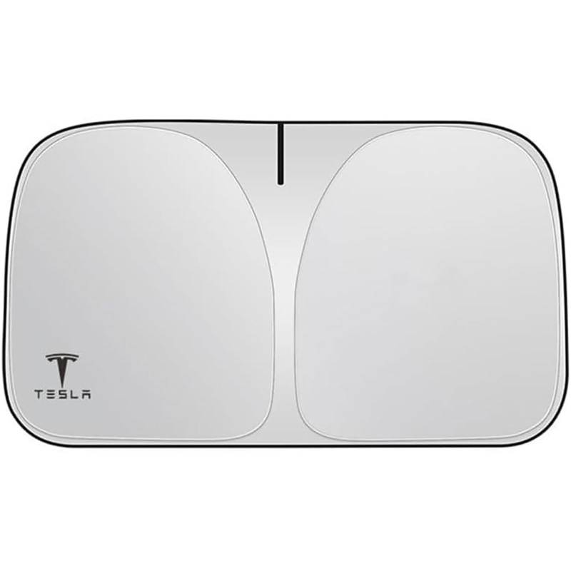Front Windschutzscheibe Sonnenschutz, für Tesla Model 3 2018 2019 2020 Auto Sonnenschutz Blockiert UV-Strahlen Windschutzscheibe Sonnenblende,M von SJPJDGFC