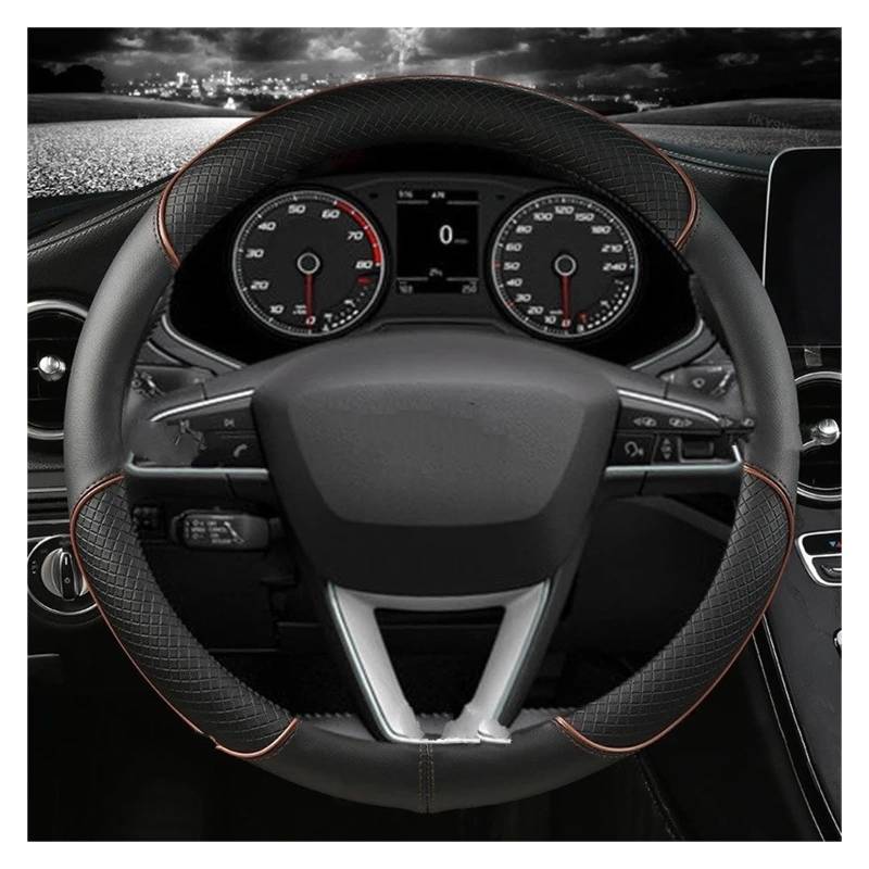 Lenkrad Abdeckung, Für Audi A5 2008-2010 A3 8P 2008-2013 A6 C6 A4 B8 2008-2010 Anti Rutsch Atmungsaktiv Lenkradhüllen Auto Lenkrad Lenkrad Schutz Jahreszeiten Universell,E-O von SJPJDGFC