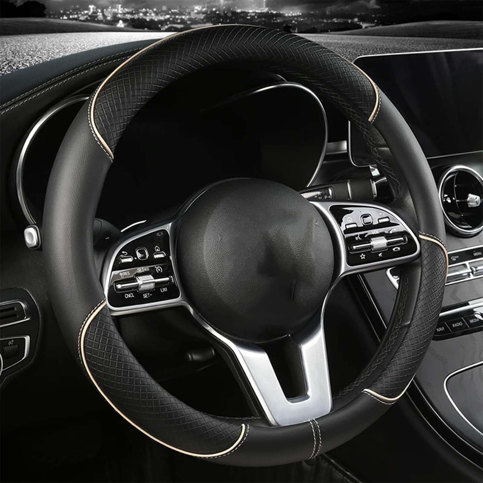 Lenkrad Abdeckung, Für Benz EQE SUV 2022 Anti Rutsch Atmungsaktiv Lenkradhüllen Auto Lenkrad Lenkrad Schutz Jahreszeiten Universell,C-O Lenkrad Abdeckung, Für Benz EQE SUV 2022 Anti Rutsch Atmungsaktiv Lenkradhüllen Auto Lenkrad Lenkrad Schutz Jahreszeiten Universell,C-O von SJPJDGFC