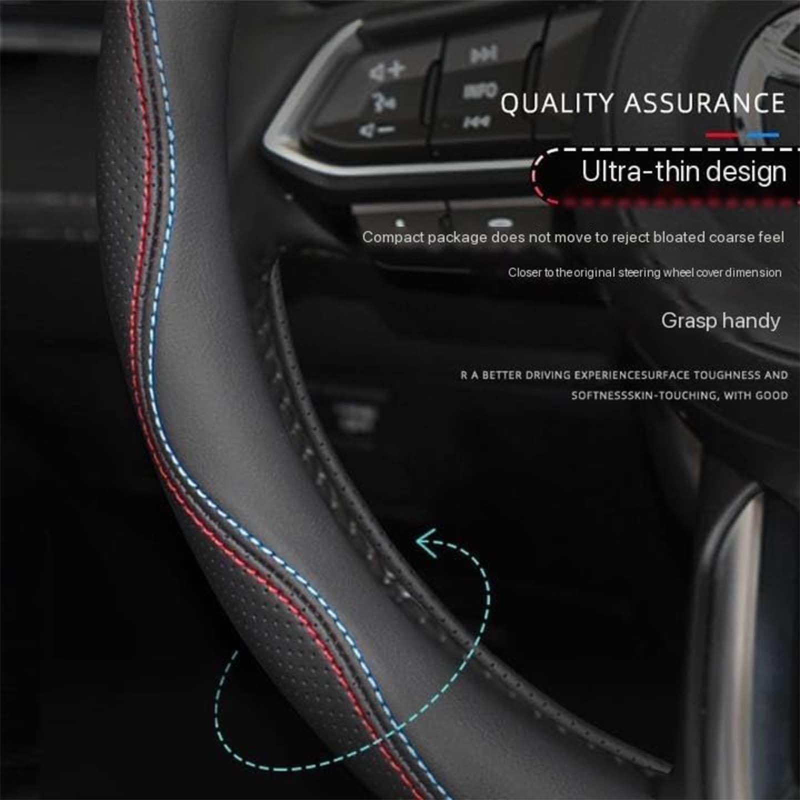 Lenkrad Abdeckung, Für Volvo Xc90 7-Sitzer 2015-2024 Anti Rutsch Atmungsaktiv Lenkradhüllen Auto Lenkrad Lenkrad Schutz Jahreszeiten Universell,A-O Lenkrad Abdeckung, Für Volvo Xc90 7-Sitzer 2015-2024 Anti Rutsch Atmungsaktiv Lenkradhüllen Auto Lenkrad Lenkrad Schutz Jahreszeiten Universell,A-O von SJPJDGFC