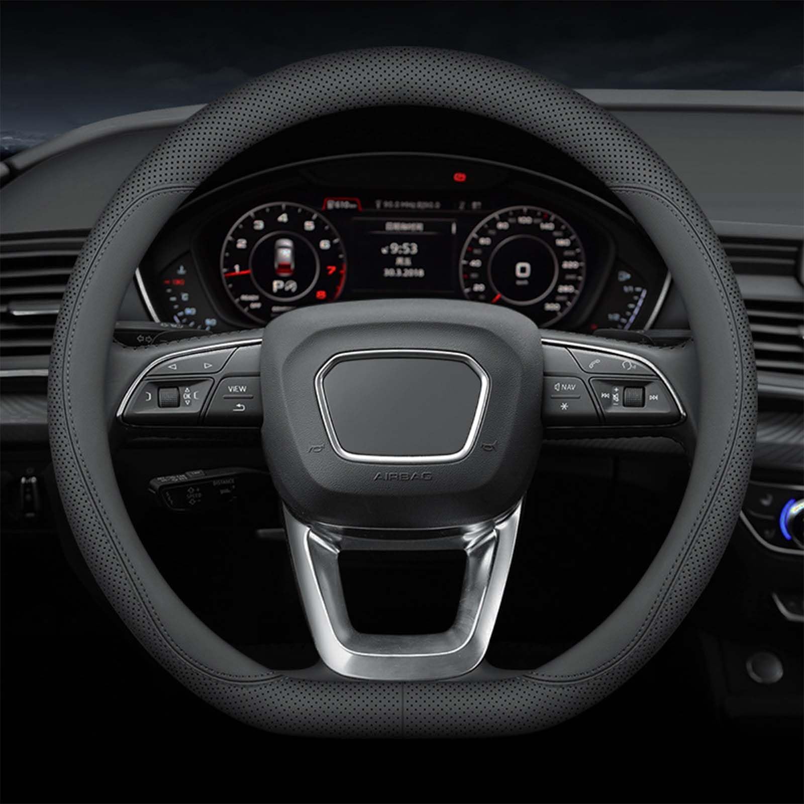 Lenkrad Abdeckung, Für Volvo Xc90 7-Sitzer 2015-2024 Anti Rutsch Atmungsaktiv Lenkradhüllen Auto Lenkrad Lenkrad Schutz Jahreszeiten Universell,B-D Lenkrad Abdeckung, Für Volvo Xc90 7-Sitzer 2015-2024 Anti Rutsch Atmungsaktiv Lenkradhüllen Auto Lenkrad Lenkrad Schutz Jahreszeiten Universell,B-D von SJPJDGFC
