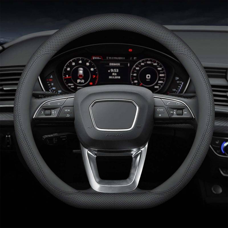 Lenkrad Abdeckung, Für Volvo Xc90 7-Sitzer 2015-2024 Anti Rutsch Atmungsaktiv Lenkradhüllen Auto Lenkrad Lenkrad Schutz Jahreszeiten Universell,B-D von SJPJDGFC
