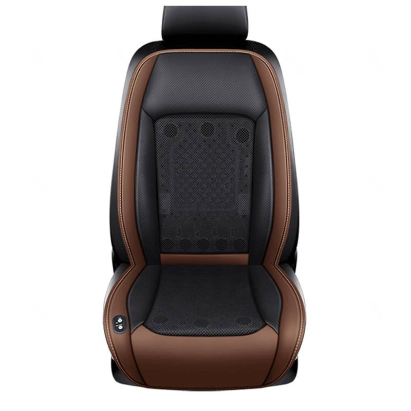 SJWJWOO Cooling Car Seat, mit 24 Ventilatoren 3 einstellbare Windgeschwindigkeiten Autositzauflage Vordersitze Sitzauflage Auto Vordersitze für Auto LKW Van,Brown-12V von SJWJWOO