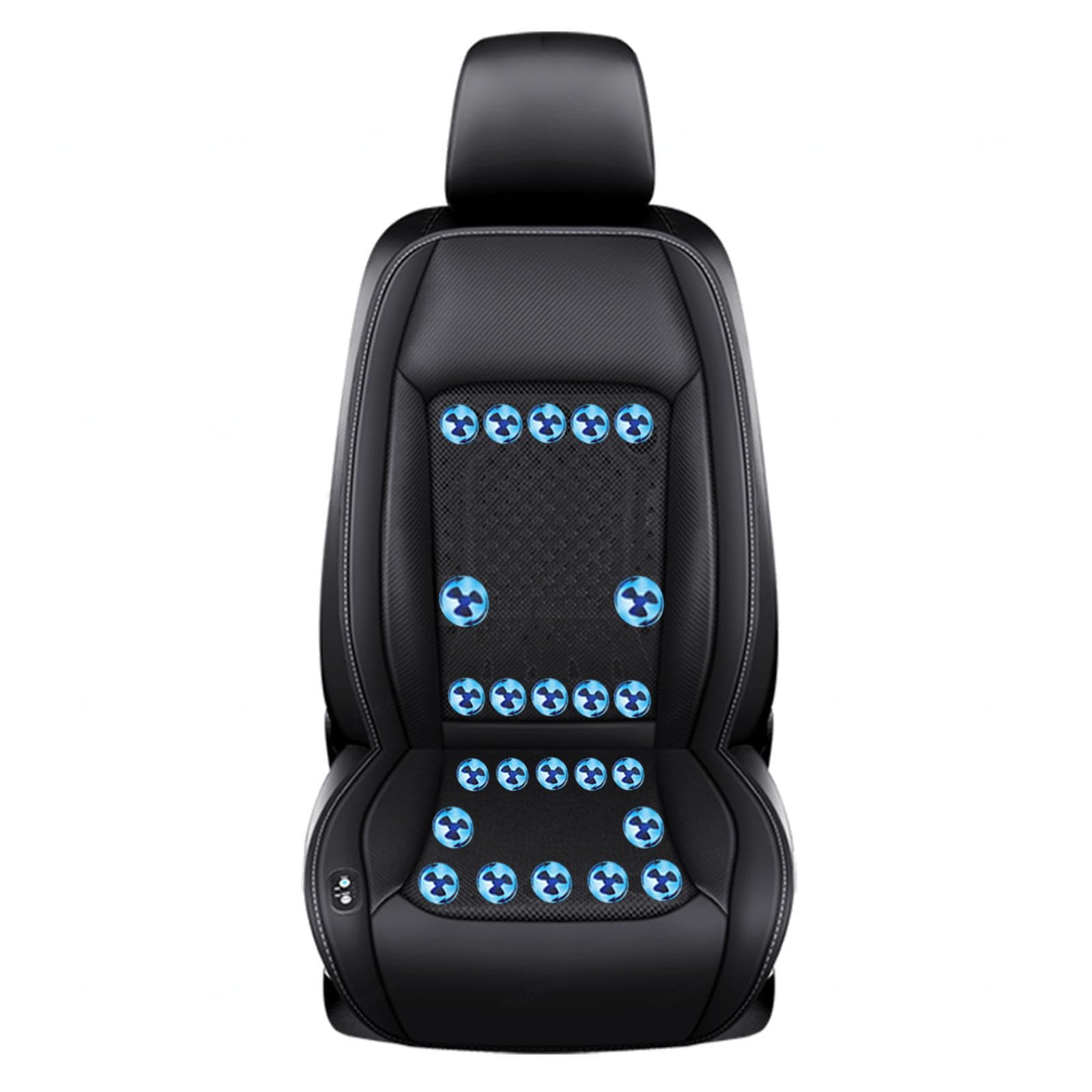 SJWJWOO Cooling Car Seat Cover, mit 24 Fans, 12v/24v, 3 Kühlstufen Auto Sitzauflagen Kühlende Autositzauflage für Auto LKW Van,Black-12V SJWJWOO Cooling Car Seat Cover, mit 24 Fans, 12v/24v, 3 Kühlstufen Auto Sitzauflagen Kühlende Autositzauflage für Auto LKW Van,Black-12V von SJWJWOO