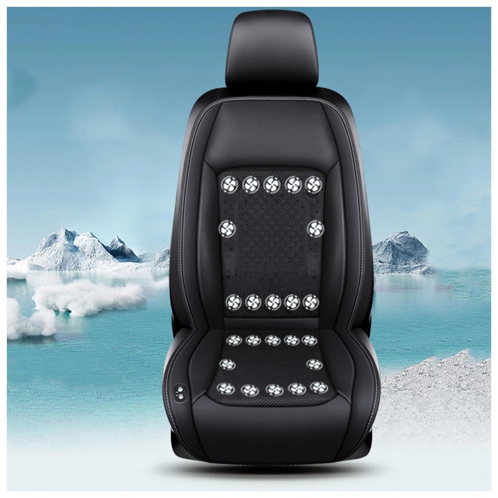 SJWJWOO Cooling Car Seat Cover, mit 24 Fans, 12v/24v, 3 Kühlstufen Kühlende Autositzauflage Kühlende Sitzauflage für Auto LKW SUV RV,Black-24V SJWJWOO Cooling Car Seat Cover, mit 24 Fans, 12v/24v, 3 Kühlstufen Kühlende Autositzauflage Kühlende Sitzauflage für Auto LKW SUV RV,Black-24V von SJWJWOO