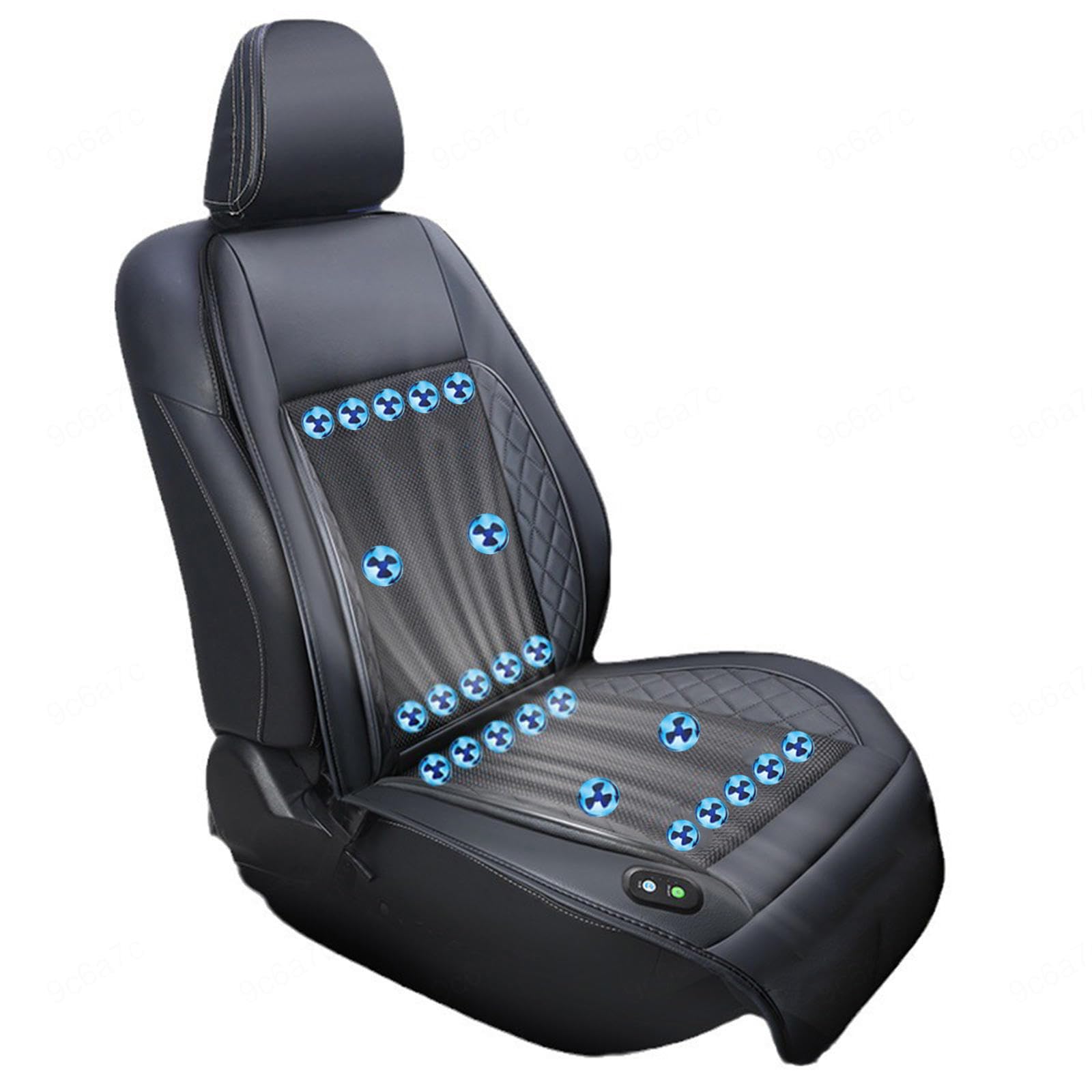 SJWJWOO Cooling Car Seat Cover, mit 24 Ventilatoren 3 einstellbare Windgeschwindigkeiten Auto Sitzauflagen Autositzauflage Vordersitze für Auto LKW SUV RV,Black-24V SJWJWOO Cooling Car Seat Cover, mit 24 Ventilatoren 3 einstellbare Windgeschwindigkeiten Auto Sitzauflagen Autositzauflage Vordersitze für Auto LKW SUV RV,Black-24V von SJWJWOO