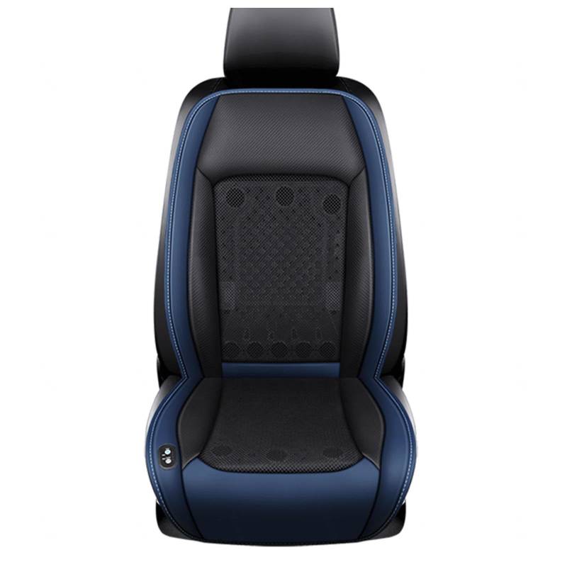 SJWJWOO Cooling Car Seat Cover, mit 24 Ventilatoren 3 einstellbare Windgeschwindigkeiten Autositzauflage Vordersitze Autositzauflage Vordersitze für Auto LKW SUV RV,Blue-24V von SJWJWOO