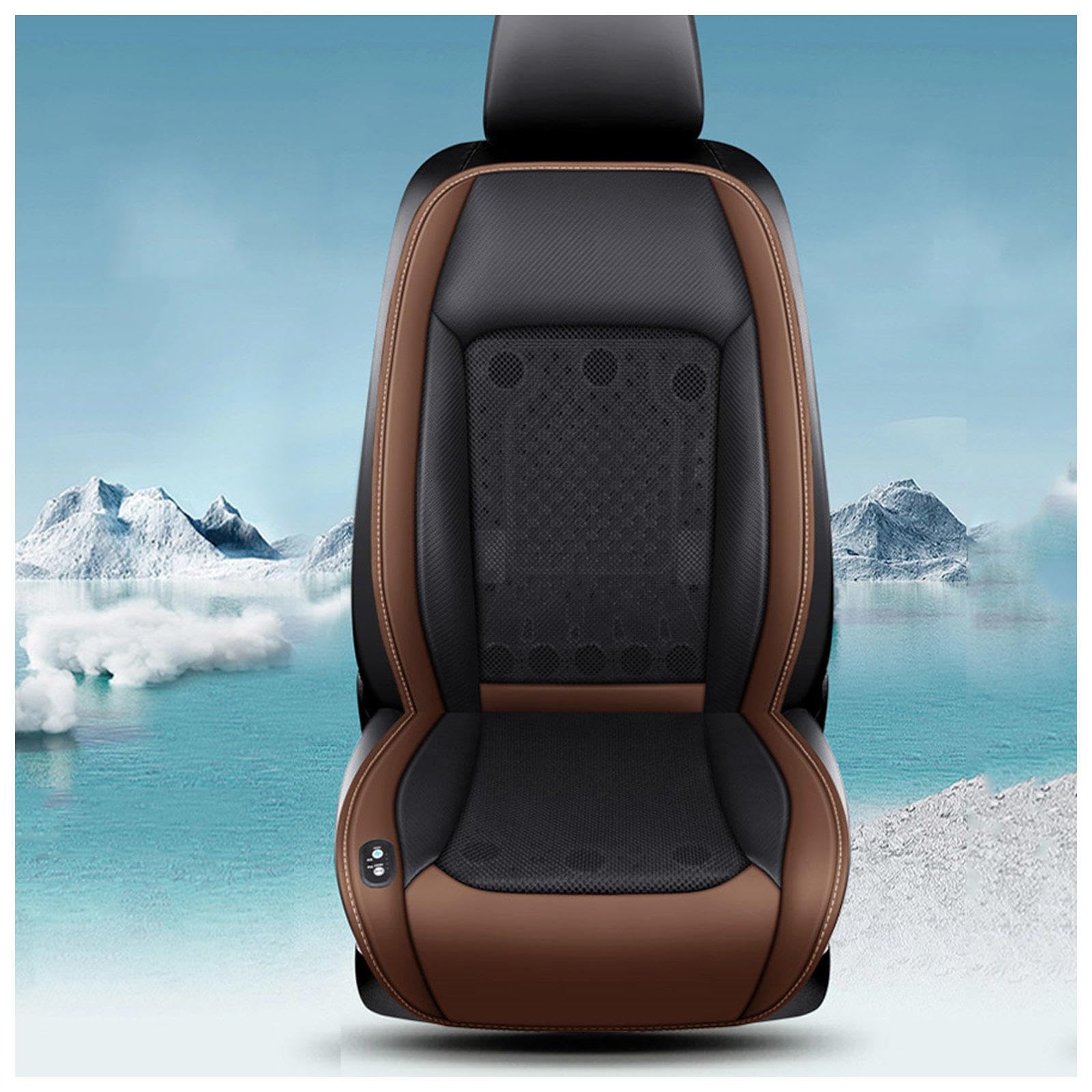 SJWJWOO Klima Sitzauflage Auto, mit 24 Ventilatoren 3 einstellbare Windgeschwindigkeiten Sitzbelüftung Kühlende Autositzauflage für Auto LKW SUV RV,Brown-24V SJWJWOO Klima Sitzauflage Auto, mit 24 Ventilatoren 3 einstellbare Windgeschwindigkeiten Sitzbelüftung Kühlende Autositzauflage für Auto LKW SUV RV,Brown-24V von SJWJWOO
