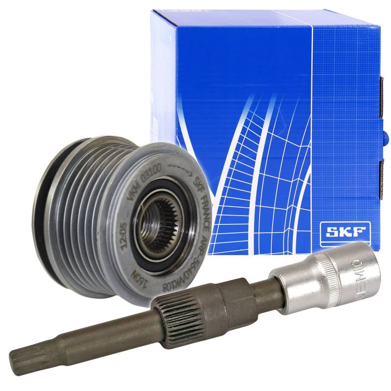 1x Original SKF Generatorfreilauf inkl. BGS Montagewerkzeug von SKF