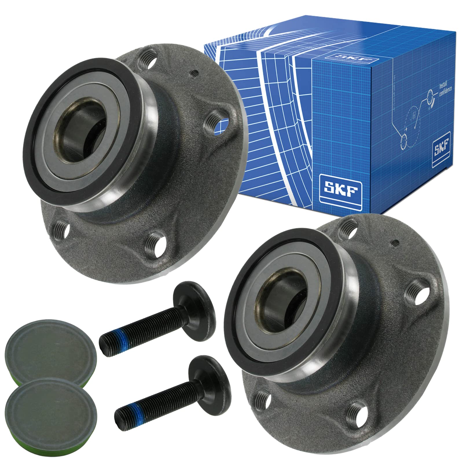 2x SKF Radlager hinten Radlagersatz mit Radnabe | VKBA 3656 für A3 Q2 LEON ALTEA GOLF V 6 7 2x SKF Radlager hinten Radlagersatz mit Radnabe | VKBA 3656 für A3 Q2 LEON ALTEA GOLF V 6 7 von SKF