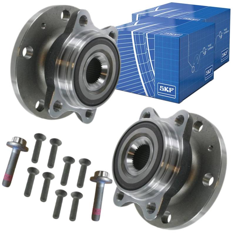 2x SKF Radlagersatz Radlager Set vorne (VKBA 3643) Für CADDY III GOLF TOURAN PASSAT, A1 A3 von SKF
