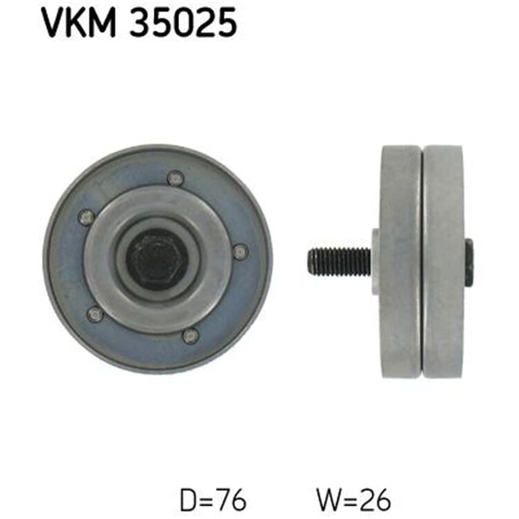 SKF Umlenkrolle f?r Keilrippenriemen Honda Civic Opel Astra Combo Corsa Meriva Zafira SKF Umlenkrolle f?r Keilrippenriemen Honda Civic Opel Astra Combo Corsa Meriva Zafira von SKF