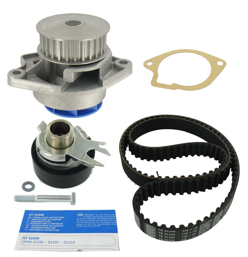 SKF VKMC 01107 Spannrollensatz inkl. Wasserpumpe, Black SKF VKMC 01107 Spannrollensatz inkl. Wasserpumpe, Black von SKF