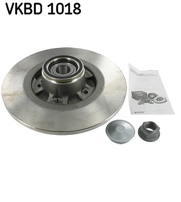 Skf 1x Bremsscheibe mit Radlager Voll Hinterachse [Hersteller-Nr. VKBD1018] für Mercedes-Benz, Renault von SKF