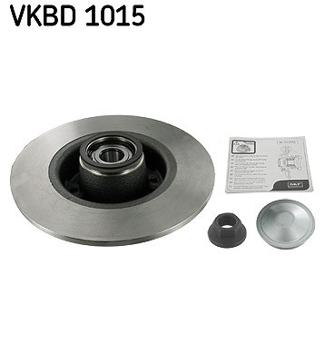 Skf 1x Bremsscheiben hinten+Radlager+ABS Ring [Hersteller-Nr. VKBD1015] für Dacia, Renault von SKF