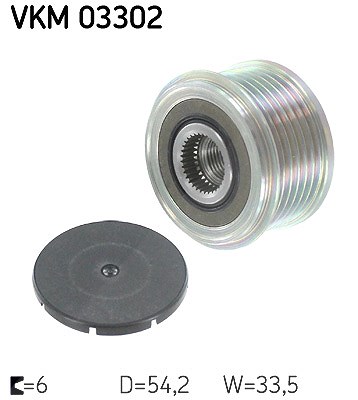 Skf Generatorfreilauf [Hersteller-Nr. VKM03302] für Citroën, Fiat, Ford, Lancia, Land Rover, Mini, Peugeot, Volvo, Zastava von SKF