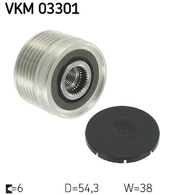Skf Generatorfreilauf [Hersteller-Nr. VKM03301] für Citroën, Fiat, Ford, Lancia, Mazda, Peugeot, Suzuki von SKF
