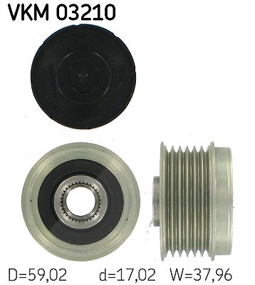 Skf Generatorfreilauf [Hersteller-Nr. VKM03210] für Citroën, Fiat, Iveco, Peugeot von SKF