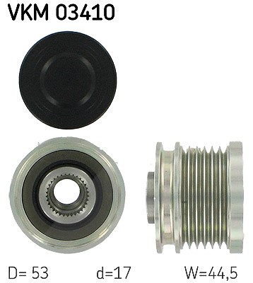 Skf Generatorfreilauf [Hersteller-Nr. VKM03410] für Ford, Volvo von SKF