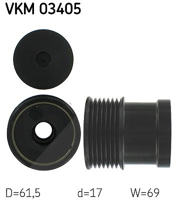 Skf Generatorfreilauf [Hersteller-Nr. VKM03405] für Ford von SKF
