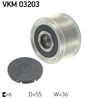 Skf Generatorfreilauf [Hersteller-Nr. VKM03203] für Citroën, Fiat, Iveco, Peugeot, Porsche von SKF